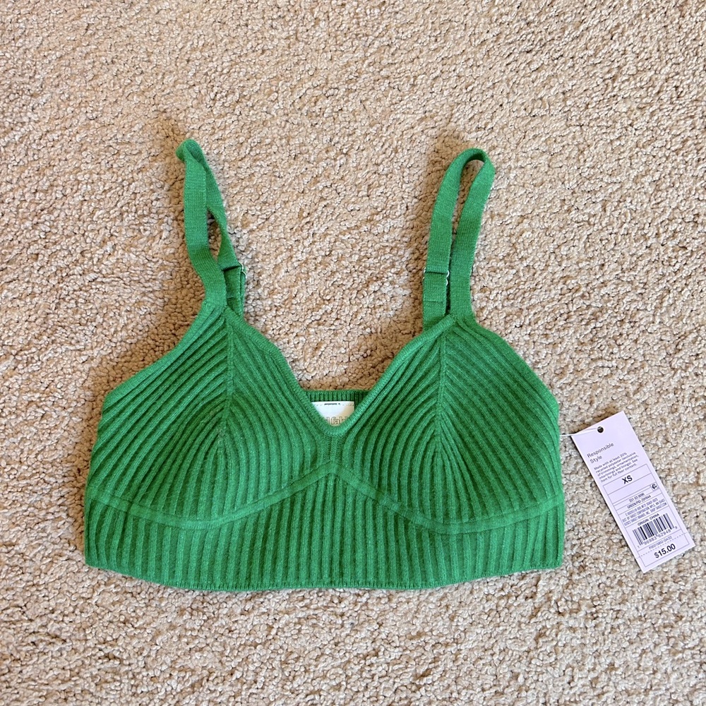 Brand New Green Wild Fable Crop Top - Picture 1 of 3